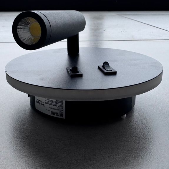 Aplica led perete neagra cu spot 10W 3000K/4000K/6500K