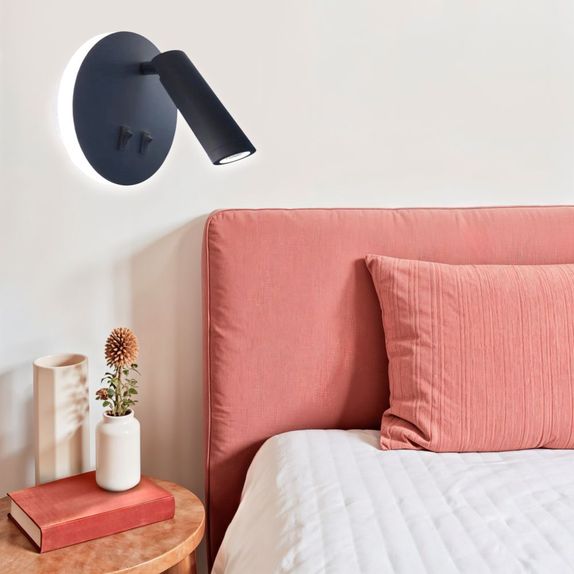 Aplica led perete neagra cu spot 10W 3000K/4000K/6500K