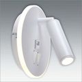 Aplica LED Moderna cu Spot Orientabil, 10W, Design Alb Minimalist