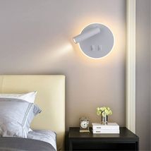 Aplica LED Moderna cu Spot Orientabil, 10W, Design Alb Minimalist