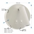 Aplica LED Moderna cu Spot Orientabil, 10W, Design Alb Minimalist