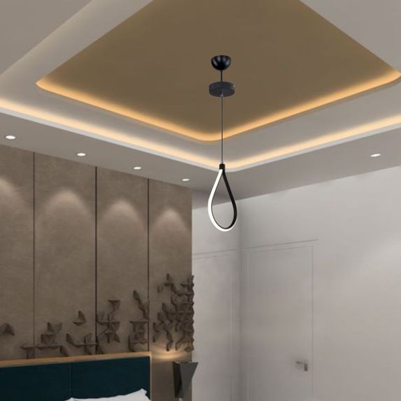 Candelabru led 24W negru 3000K/4000K/6400K