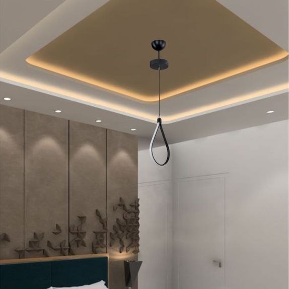 Candelabru led 24W negru 3000K/4000K/6400K