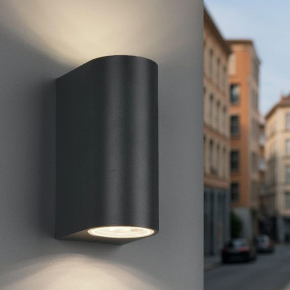 Aplica de exterior , 2x5W, Gu10 lumina calda, IP44