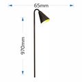 Stalp LED de gradina negru , 164x164x1100mm