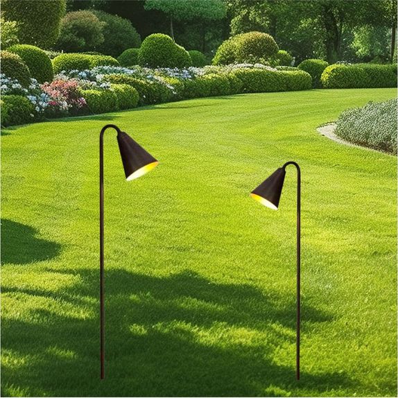 Stalp LED de gradina negru, 970mm D65