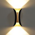 APLICA LED PERETE MAIA 2*3W 280LM 3000K NEGRU 150*70*60MM