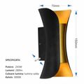 APLICA LED PERETE MAIA 2*3W 280LM 3000K NEGRU 150*70*60MM