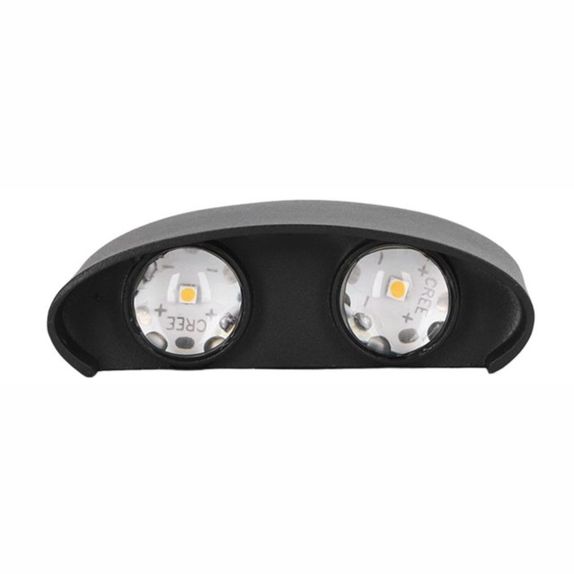 Aplica LED Perete Lumaro 4w 280lm 3000k Negru 120*78*40mm