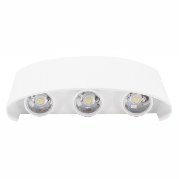 APLICA LED PERETE LUMARO 6W 420LM 3000K ALB 168*78*42MM