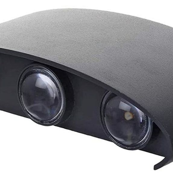 APLICA LED PERETE LUMARO 6 LED-URI NEAGRA