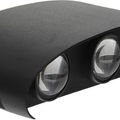 APLICA LED PERETE LUMARO 6 LED-URI NEAGRA