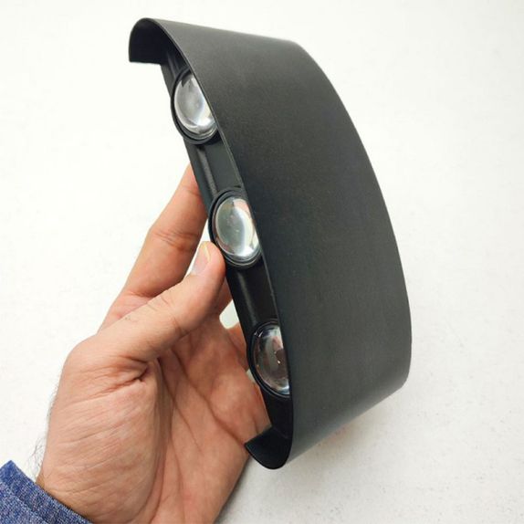 APLICA LED PERETE LUMARO 6 LED-URI NEAGRA