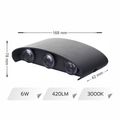 APLICA LED PERETE LUMARO 6 LED-URI NEAGRA