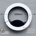 Aplica LED de perete, 12W, 3000K, lumina calda, IP65