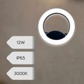Aplica LED de perete, 12W, 3000K, lumina calda, IP65