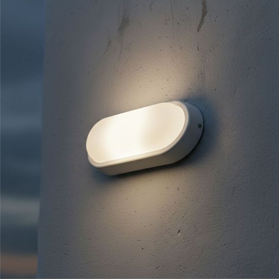 Aplica LED BAT Ovala , cu protectie IP65 ,10W=90W, 4000K, lumina neutra
