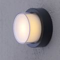 Aplica rotunda de exterior, Ø160mm, 12W=75W, 3000K, lumina calda, IP65