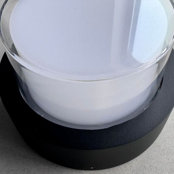 Aplica rotunda de exterior, Ø160mm, 12W=75W, 3000K, lumina calda, IP65