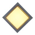Aplica patrata de exterior, 12W=75W, 3000K, lumina calda, IP65