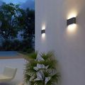 Aplica LED de exterior extra-plata, 12W=75W, 3000K, lumina calda, IP65