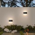 Aplica LED de exterior extra-plata, 12W=75W, 3000K, lumina calda, IP65