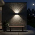 Aplica LED de exterior extra-plata, 6W=40W, 3000K, lumina calda, IP65