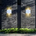 Aplica LED de exterior extra-plata, 6W=40W, 3000K, lumina calda, IP65