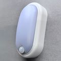 Aplica ovala de exterior cu senzor de miscare 360°, 8W=60W, 650Lm, IP65, lumina rece