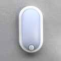 Aplica ovala de exterior cu senzor de miscare 360°, 8W=60W, 650Lm, IP65, lumina rece