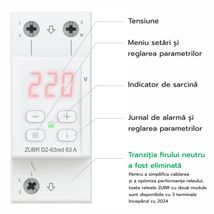 Releu de tensiune ZUBR D2-63 PE SINA DIN 63A 