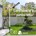 Corp Stradal cu Panou Solar Monocristalin Integrat si telecomanda - 250W/6400k
