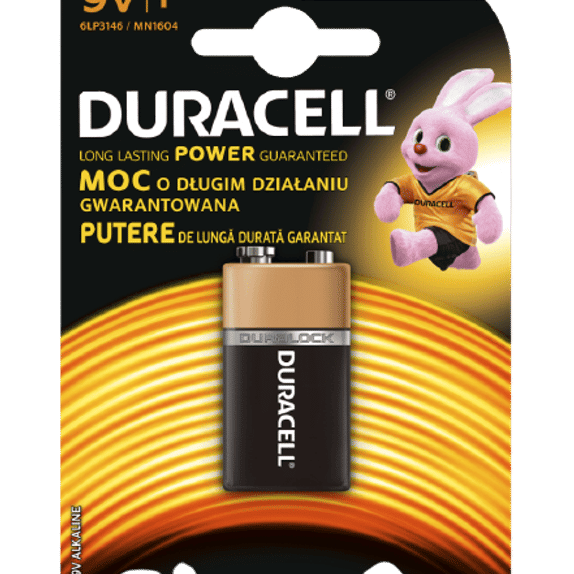 BATERIE DURACELL 9V ALKALINA