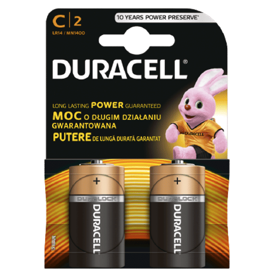 BATERIE DURACELL R14 ALKALINA 