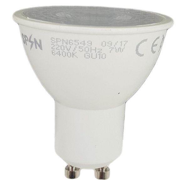 Bec Led Gu10, model R50, 7W=55W, lumina calda
