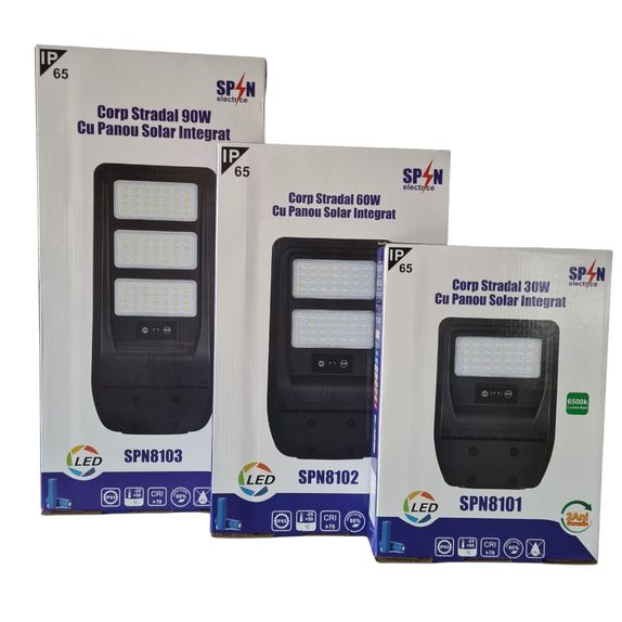 Corp stradal cu panou solar,senzor miscare si telecomanda 6V/14W 150W