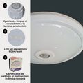 Plafoniera LED cu Senzor de Miscare, 12W (Echivalent 75W), Senzor Reglabil, Ø27cm