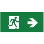 Autocolant sageata dreapta pentru lampa exit 18 led 