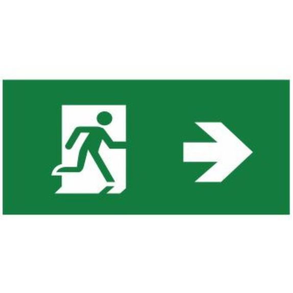 Autocolant sageata dreapta pentru lampa exit 18 led
