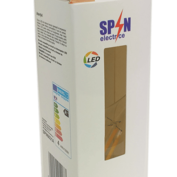Bec Filament Lumanare E14, 4W=45W, 3000K, lumina calda