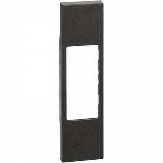 Capac pentru conectori RJ si A/V si lampa de siguranta Bticino Living Now negru