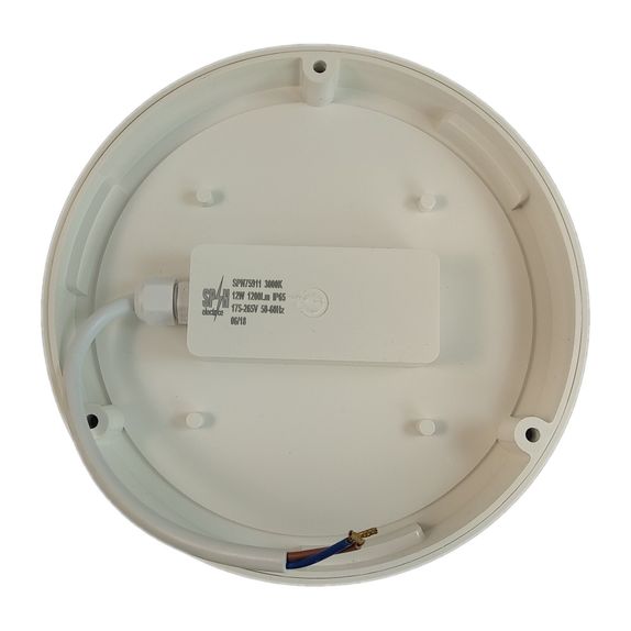 Aplica LED Rotunda de exterior fi180, 12W=100W, 4000K, lumina neutra, cu protectie IP65