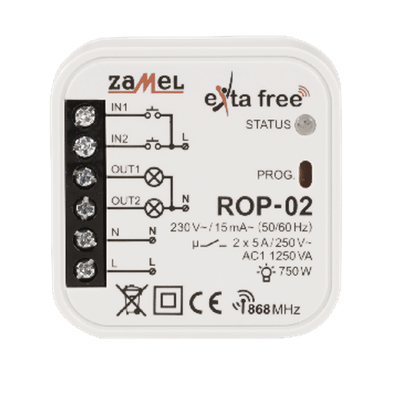 Receiver radio, 2 canale, Zamel ROP-02