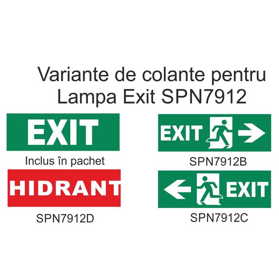LAMPA EXIT 16 LED 6500K IP65