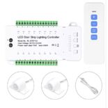CONTROLER BANDA LED, 16 TREPTE Cu Telecomanda RF 12/24VDC