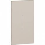 Tasta, Placa, Capac Intrerupator iluminabila 2 Module pentru Bticino Living NOW Nisip