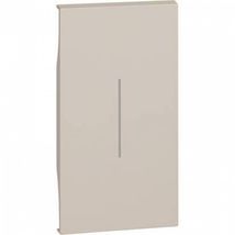 Tasta, Placa, Capac Intrerupator iluminabila 2 Module pentru Bticino Living NOW Nisip