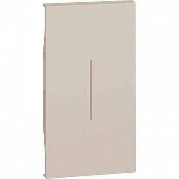 Tasta, Placa, Capac Intrerupator iluminabila 2 Module pentru Bticino Living NOW Nisip
