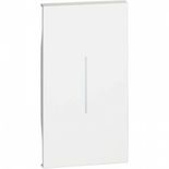  Tasta, Placa, Capac Intrerupator iluminabila 2 Module pentru Bticino Living NOW Alb