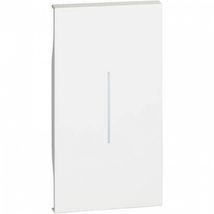  Tasta, Placa, Capac Intrerupator iluminabila 2 Module pentru Bticino Living NOW Alb